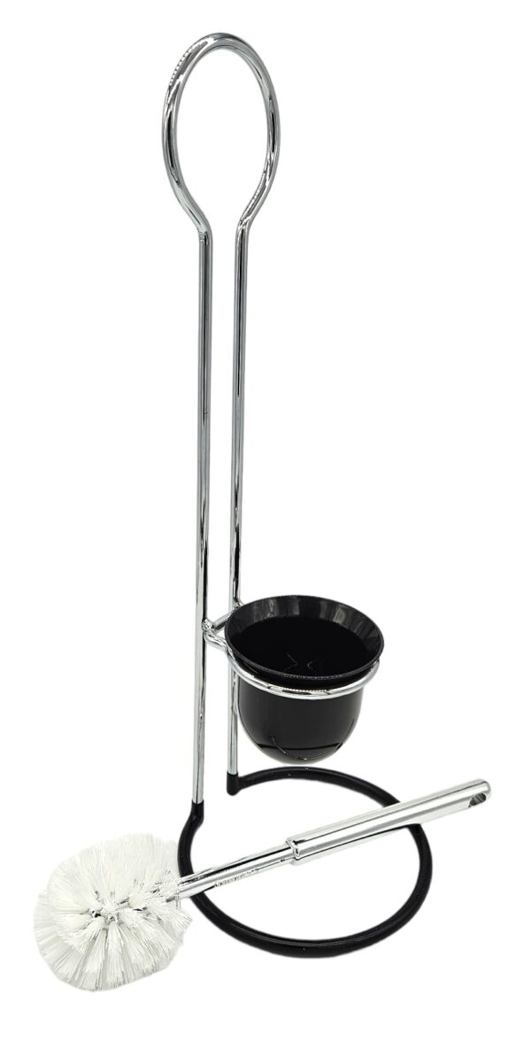 WC-Garnitur Exclusiv schwarz ø18x45cm BK ø8cm