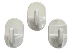 Ovalhaken klein 3er Sortiert Grau, Beige