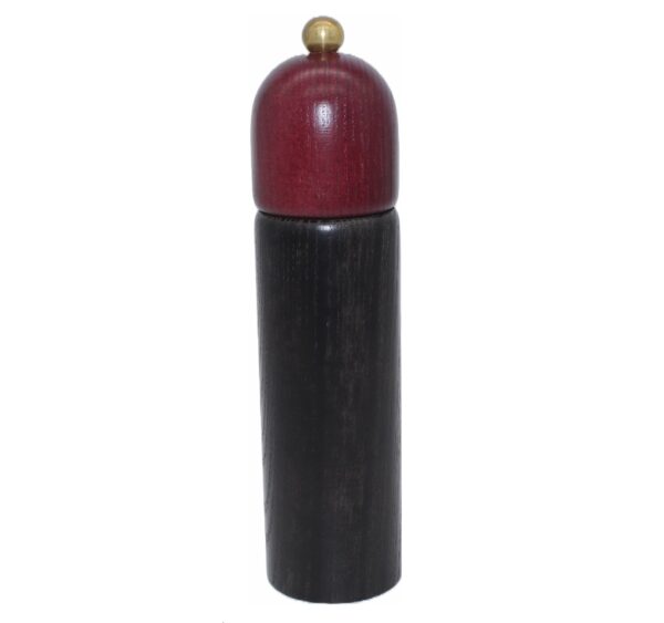 Salzmühle Walzenform Albi 22cm Schwarz/Rot