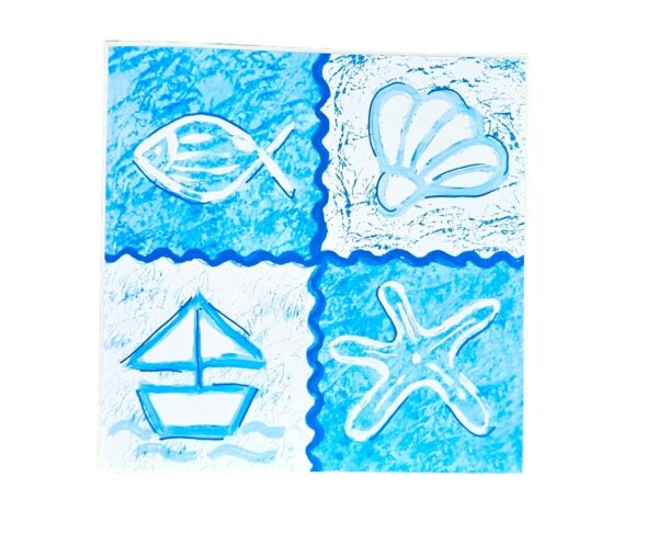 Kacheldekor 10er Maritim 14,8x14,8cm